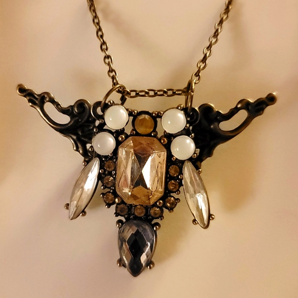 LA10 Orion Artistry "Dottie" Necklace/Brooch Combo Vintage Jewelry